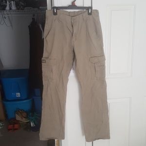 2 for $16 Mens khaki cargo pants by Wrangler